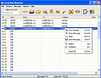 Junk Mail Remover 1.3 screenshot. Click to enlarge!