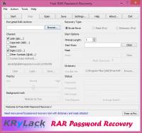 KRyLack RAR Password Recovery 3.60.68 screenshot. Click to enlarge!