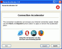 Kazaa Accelerator 3.0 screenshot. Click to enlarge!