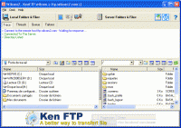 KenFTP 5.0 screenshot. Click to enlarge!