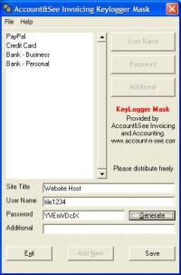 KeyLogger Mask 1 screenshot. Click to enlarge!