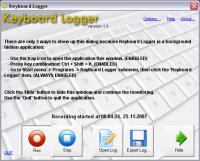 Keyboard Logger 1.7 screenshot. Click to enlarge!