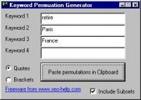 Keyword Permutation Generator 1 screenshot. Click to enlarge!