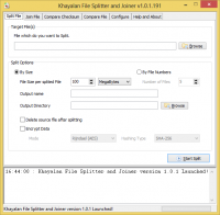 Khayalan File Splitter and Joiner 1.0.2.212 screenshot. Click to enlarge!