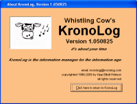 KronoLog 1.050825 screenshot. Click to enlarge!