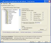 LBE Contact Deduplicator for MS Outlook 3.2.2 screenshot. Click to enlarge!