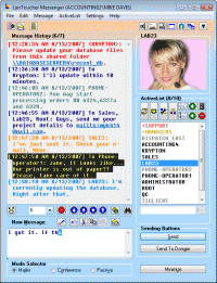 LanToucher Instant Messenger 1.61 screenshot. Click to enlarge!