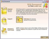 LastBit ICQ Password Recovery 1.5.305 screenshot. Click to enlarge!