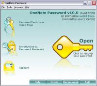 LastBit OneNote Password Recovery 12.0.9123 screenshot. Click to enlarge!
