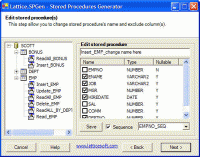 Lattice.SPGen Stored Procedure and Code Generator 3.0 screenshot. Click to enlarge!