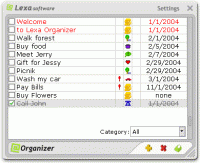 Lexa Organizer 3.5 screenshot. Click to enlarge!