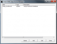 Lianja ODBC Data Source Manager 3.4.1 screenshot. Click to enlarge!