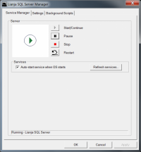 Lianja SQL Server 3.4.1 screenshot. Click to enlarge!