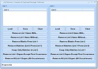 List Remove, Compare & Duplicate Manager Software 7.0 screenshot. Click to enlarge!