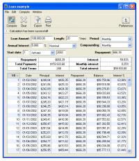 Loan Calc 2.7.3 screenshot. Click to enlarge!