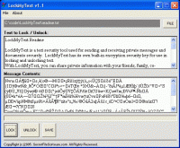 LockMyText 1.13 screenshot. Click to enlarge!