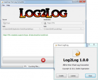 Log2Log 1.0.7 screenshot. Click to enlarge!