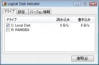 Logical Disk Indicator 2014.7.6 screenshot. Click to enlarge!
