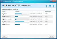 M3 RAW to NTFS Converter 4.0 screenshot. Click to enlarge!