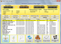 MAXA Cookie Manager 5.3.0.2mx screenshot. Click to enlarge!