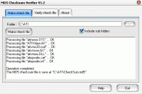 MD5 Checksum Verifier 5.6 screenshot. Click to enlarge!