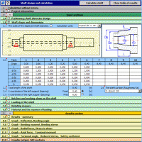 MITCalc - Shafts Calculation 1.22 screenshot. Click to enlarge!