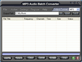 MP3 Audio Batch Converter  for to mp4 4.39 screenshot. Click to enlarge!