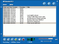 MP3 Recorder XP 2.1 screenshot. Click to enlarge!