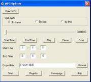 MP3 Splitter 3.12 screenshot. Click to enlarge!