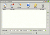 MP3 WAV to CD Burner 1.4.14 screenshot. Click to enlarge!
