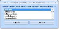 MS Access Delete (Remove) Duplicate Entries Software 7.0 screenshot. Click to enlarge!