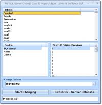 MS SQL Server Change Case to Proper, Upper, Lower & Sentence Software 7.0 screenshot. Click to enlarge!