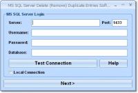 MS SQL Server Delete (Remove) Duplicate Entries Software 7.0 screenshot. Click to enlarge!