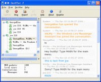 MSN Sniffer 2 screenshot. Click to enlarge!