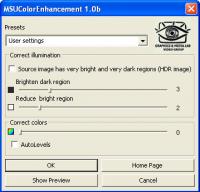 MSU Color Enhancement VirtualDub plugin 1.0.1b screenshot. Click to enlarge!
