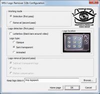 MSU Logo Remover VirtualDub Video plugin 3.0b screenshot. Click to enlarge!