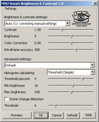 MSU Smart Brightness & Contrast 1.01 screenshot. Click to enlarge!