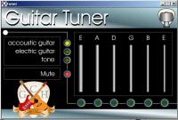 Mac classic Guitar tuner 1.50 screenshot. Click to enlarge!