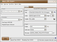 Magic DVD Ripper 9.0.1 screenshot. Click to enlarge!