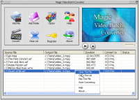 Magic video batch converter 3.5.1 screenshot. Click to enlarge!