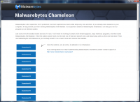 Malwarebytes Chameleon 3.1.33.0 screenshot. Click to enlarge!