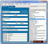 Manage Your Contacts 5.3.2.054 screenshot. Click to enlarge!