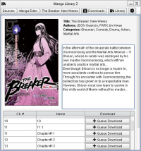Manga Library 1.2.0 screenshot. Click to enlarge!