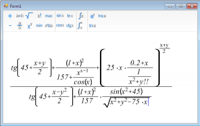 Math Expression Editor Light 1.2 screenshot. Click to enlarge!