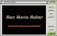 Max Movie Maker 3.0 screenshot. Click to enlarge!
