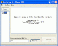 MediaHeal for CD and DVD 1.0.0937 screenshot. Click to enlarge!