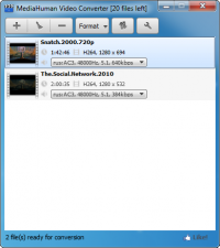 MediaHuman Video Converter 1.2.1 screenshot. Click to enlarge!