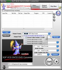MediaSanta 3GP VCD SVCD DVD Converter 5.0 screenshot. Click to enlarge!