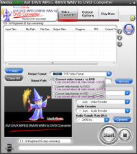 MediaSanta AVI DIVX MPEG RMVB WMV to DVD Converter 5.0 screenshot. Click to enlarge!