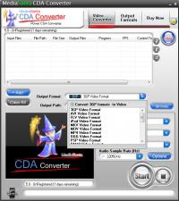 MediaSanta CDA Converter 5.0 screenshot. Click to enlarge!